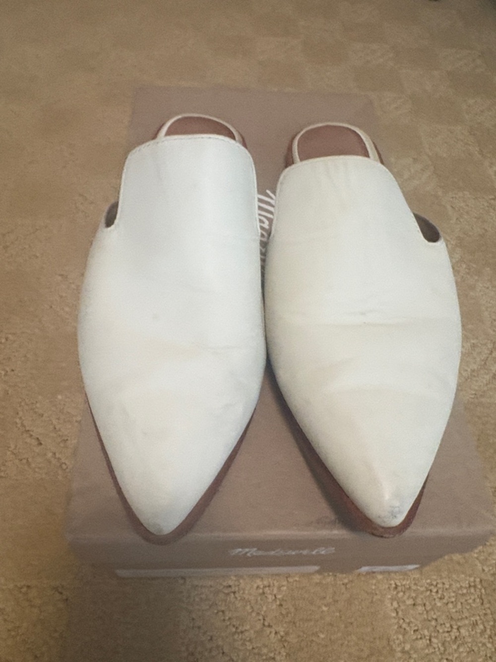 Madewell Gemma Slipper Mules in Vintage  Canvas. Size 7.5